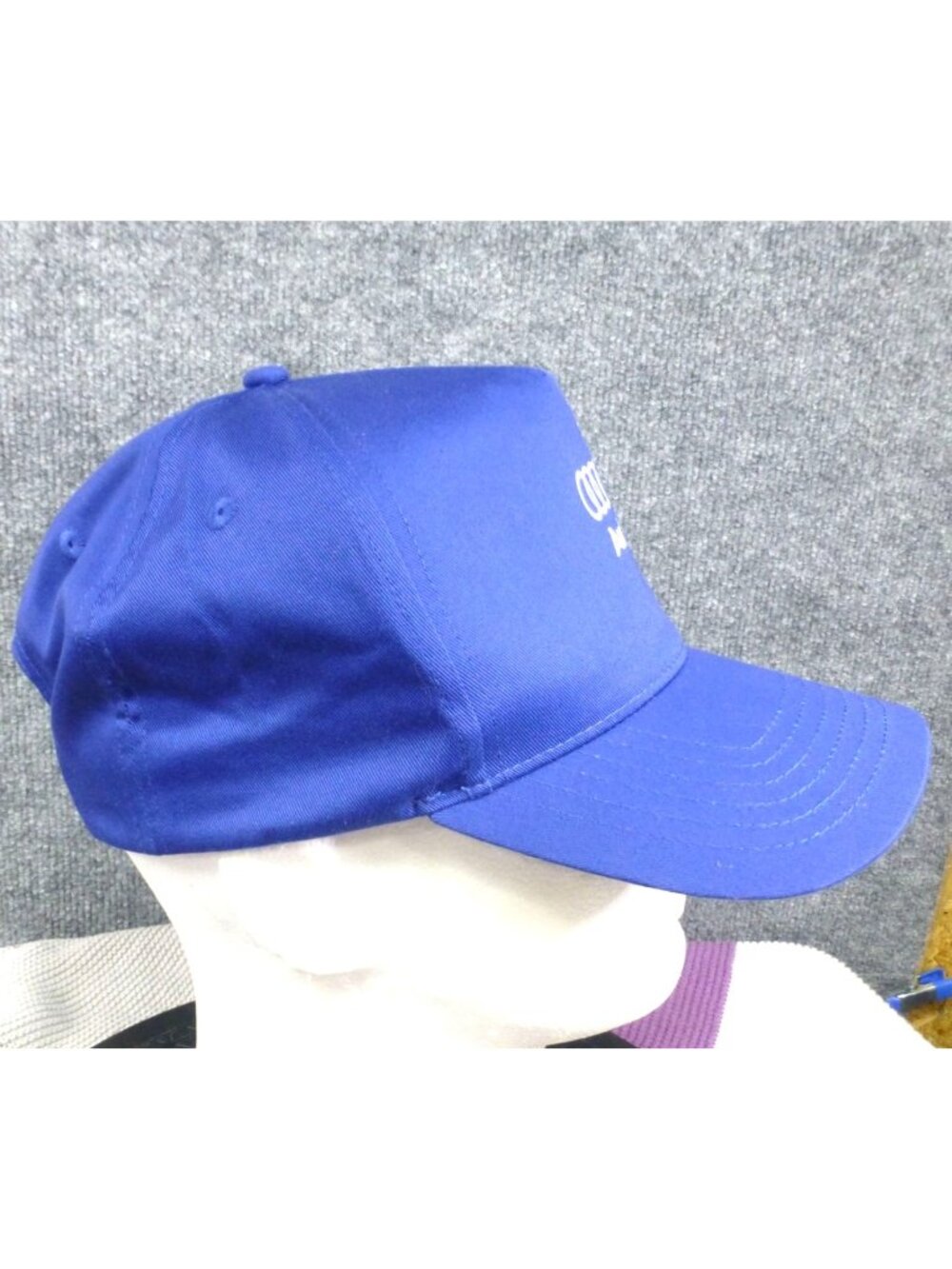 Audi Spell Out Logo Blue Adjustable Snapback Hat For Men & Women - Picture 3 of 7